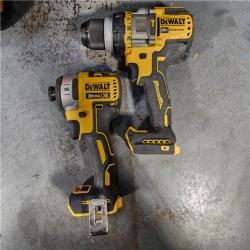 HOUSTON LOCATION - AS-IS DEWALT 20V MAX Cordless Brushless Hammer Drill/Driver 2 Tool Combo Kit with FLEXVOLT ADVANTAGE