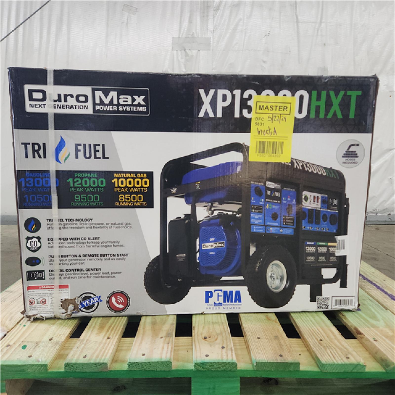 Houston Location - AS-IS Duromax XP13000HXT TrI Fuel Generator