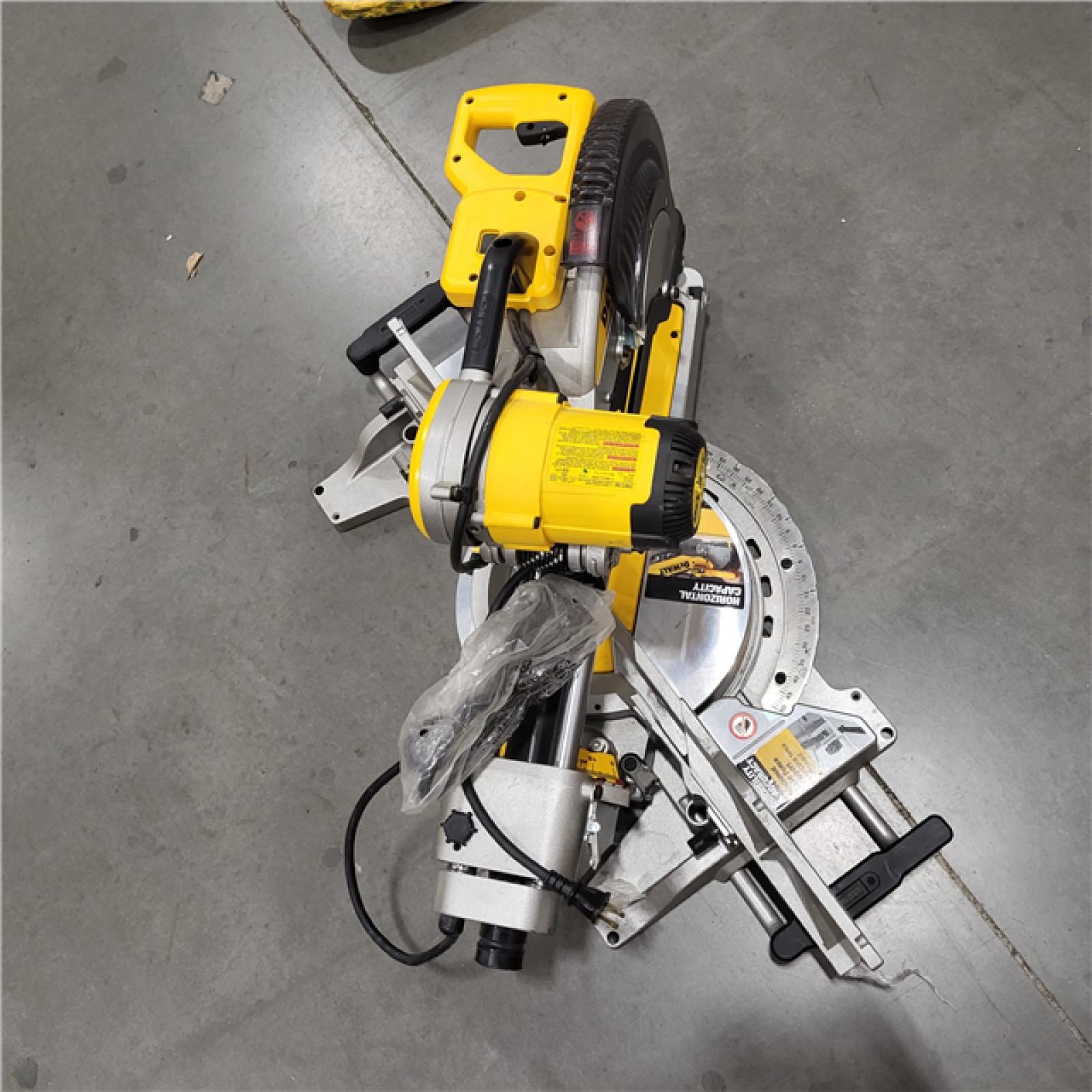 AS-IS 15 Amp Corded 12 in. Double Bevel Sliding Compound Miter Saw with XPS Technology, Blade Wrench and Material Clamp