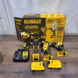 AS-IS DeWalt 20V MAX ATOMIC Cordless Brushless 4 Tool Combo Kit