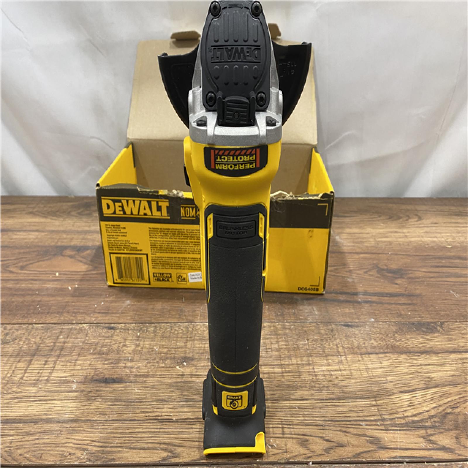 AS IS DeWalt DCG405B 20V Max XR 4.5-Inch Slide Switch Small Angle Grinder (Tool Only)