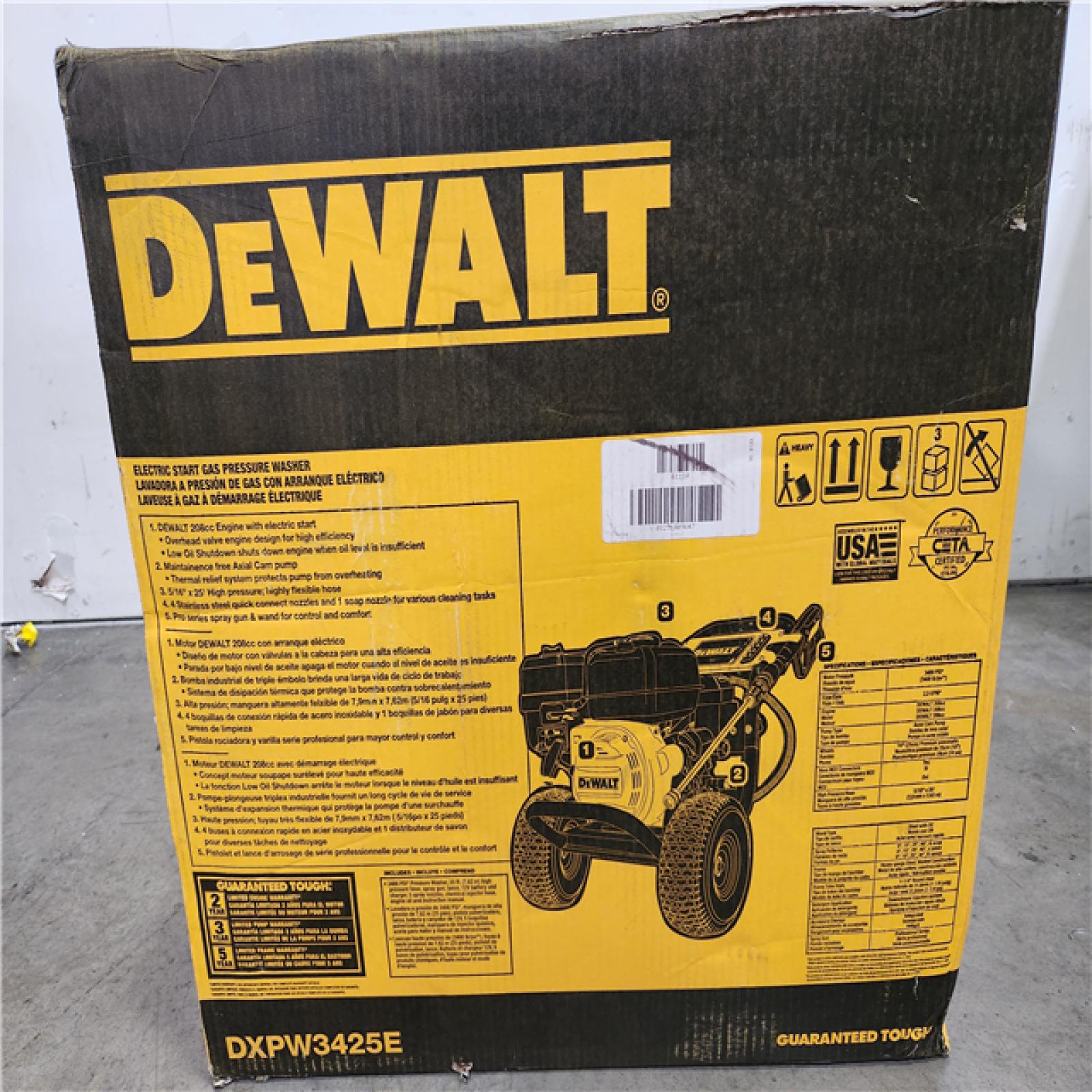 Phoenix Location NEW Dewalt GX200 3400-PSI 2.5-GPM Gas Pressure Washer