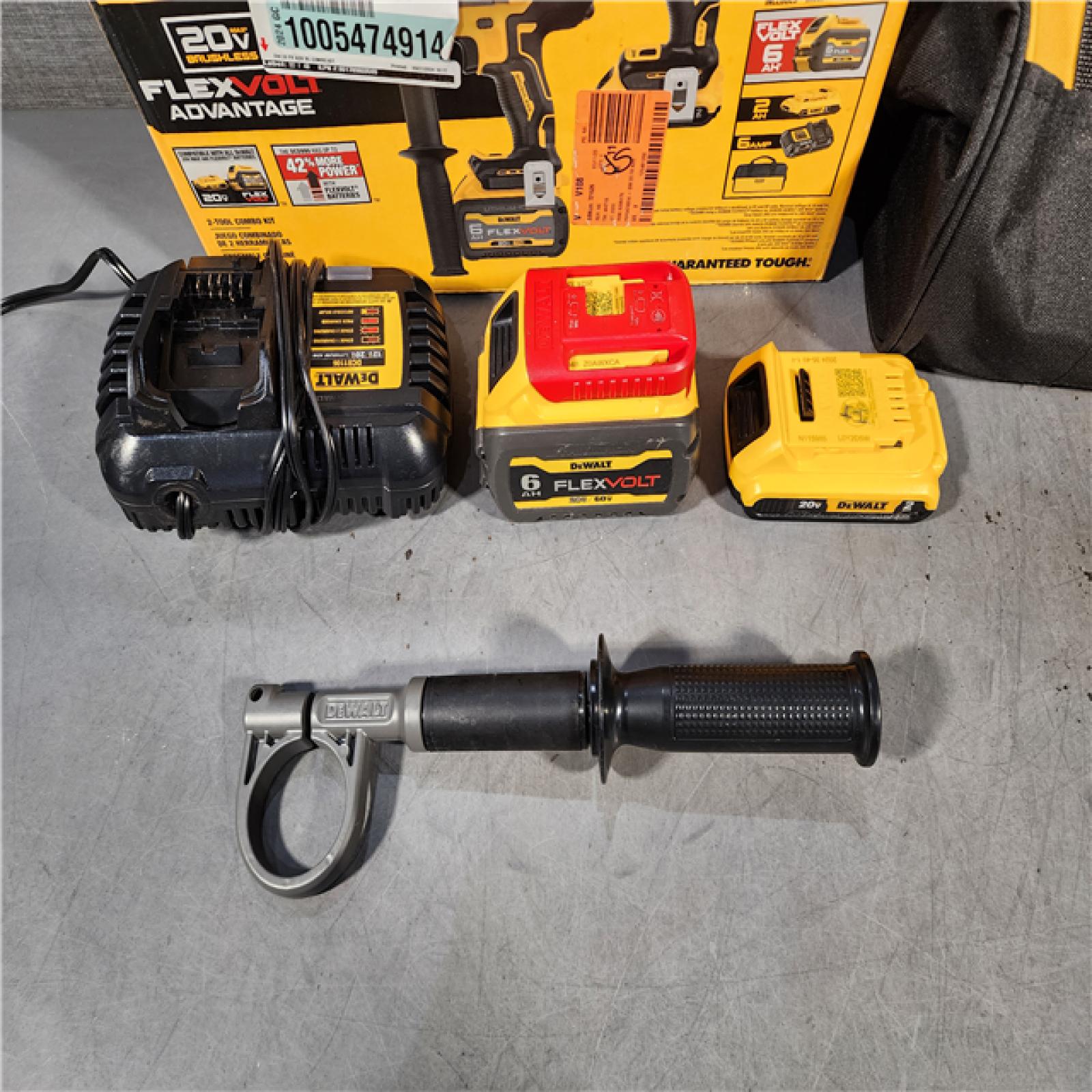 HOUSTON LOCATION - AS-IS DEWALT 20V MAX Cordless Brushless Hammer Drill/Driver 2 Tool Combo Kit with FLEXVOLT ADVANTAGE