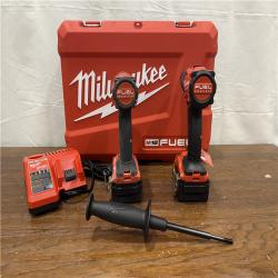 AS-IS Milwaukee M18 FUEL 18V Lithium-Ion Brushless Cordless Hammer Drill and Impact Driver Combo Kit (2-Tool) with 2 Batteries