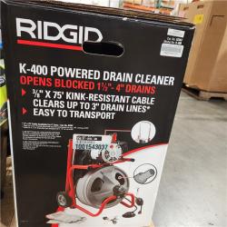 Dallas Location - As-Is RIDGID K-400 Drain Cleaning Snake Auger