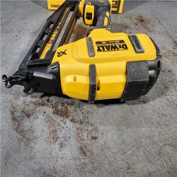 HOUSTON LOCATION - AS-IS DEWALT 20V MAX XR Lithium-Ion Electric Cordless 16-Gauge Angled Finishing Nailer (Tool Only)