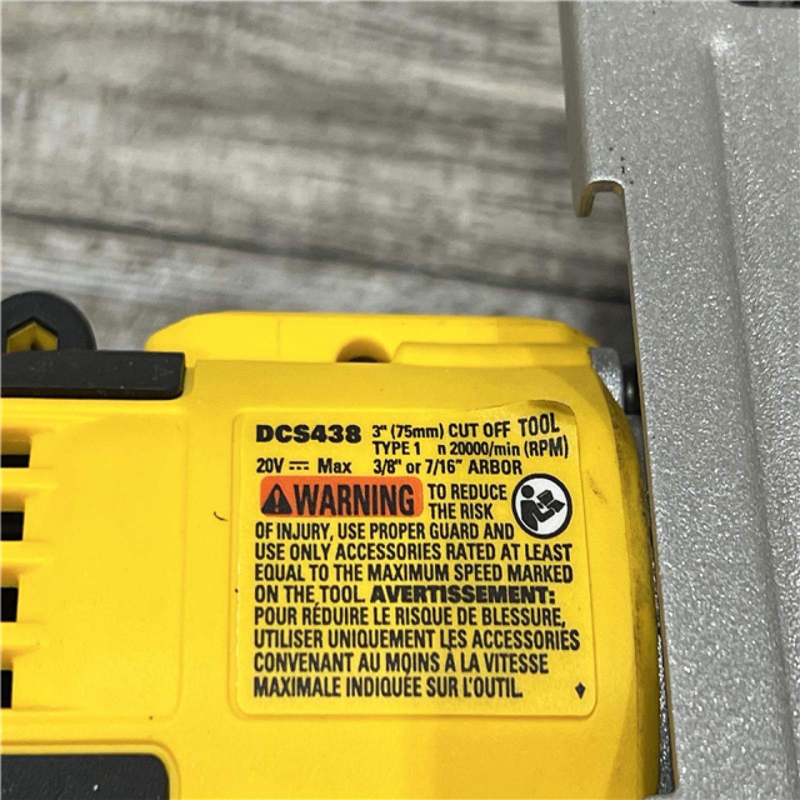 AS-IS DEWALT 3in Compact Cut Off Tool Bare