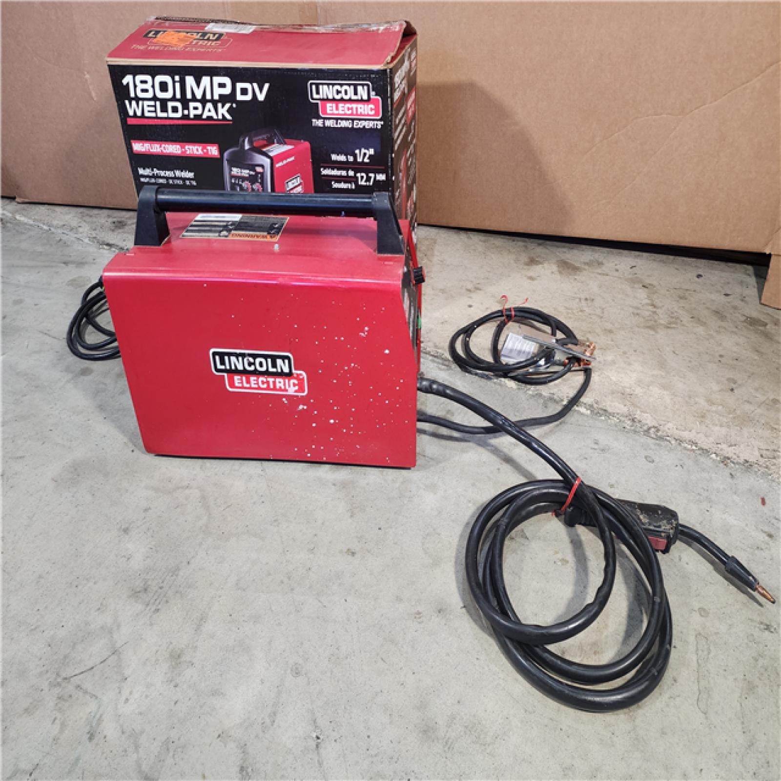 HOUSTON LOCATION - AS-IS 180 Amp Weld-Pak 180i Multi-Process Stick/MIG/Flux-Core/TIG, 120V or 230V Aluminum Welder with Spool Gun Sold Separately