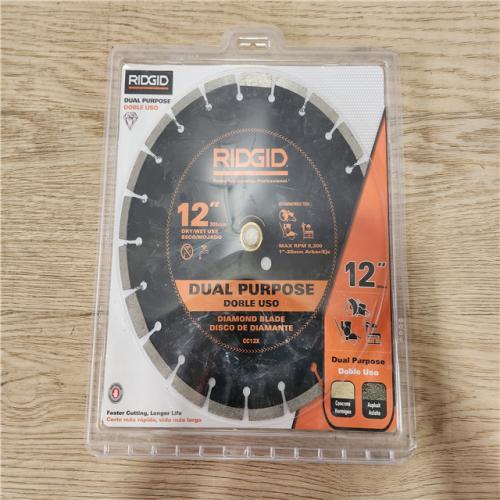 Phoenix Location NEW RIDGID 12 in. Dual-Purpose Diamond Blade