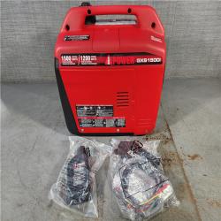 HOUSTON LOCATION - AS-IS (APPEARS LIKE NEW) 1500-Watt Recoil Start Gasoline Powered Ultra-Light Inverter Generator with 60cc OHV Engine and CO Sensor Shutdown