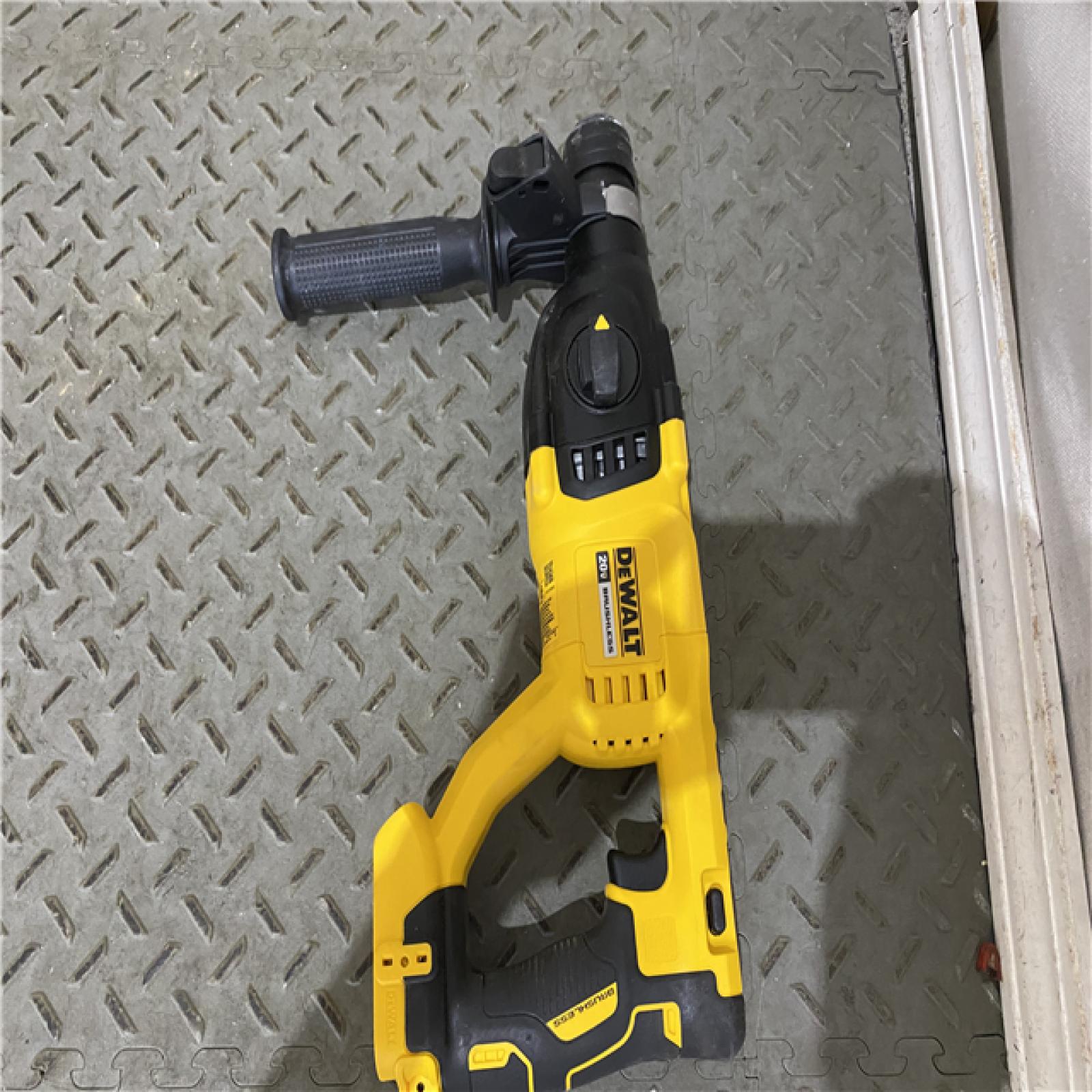 Houston location AS-IS DEWALT 20V MAX Cordless Brushless 1 in. SDS Plus D-Handle Concrete and Masonry Rotary Hammer (Tool Only)