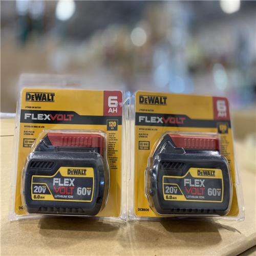 NEW! - DEWALT FLEXVOLT 20V/60V MAX Lithium-Ion 6.0Ah Battery Pack (2 PACKS)