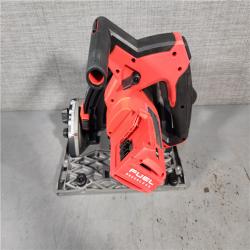 HOUSTON LOCATION - AS-IS (APPEARS LIKE NEW) Milwaukee M18 FUEL 18V Lithium-Ion Cordless Brushless 6-1/2 in. Plunge Cut Track Saw (Tool-Only)