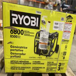 DALLAS LOCATION - RYOBI 6,800-Watt Recoil Start UL Gasoline Powered Portable Generator with CO Shutdown Sensor