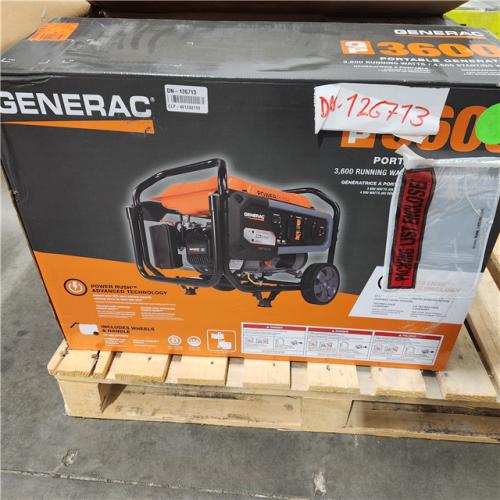 Dallas Location - As-Is Generac 4500 / 3600-Watt Gasoline Powered Portable Generator