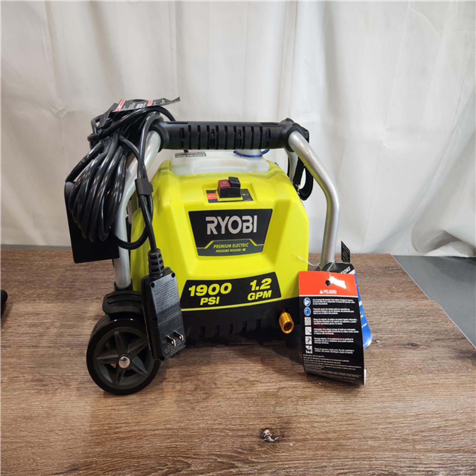 1900 psi 1.2 gpm cold deals water wheeled electric pressure washer