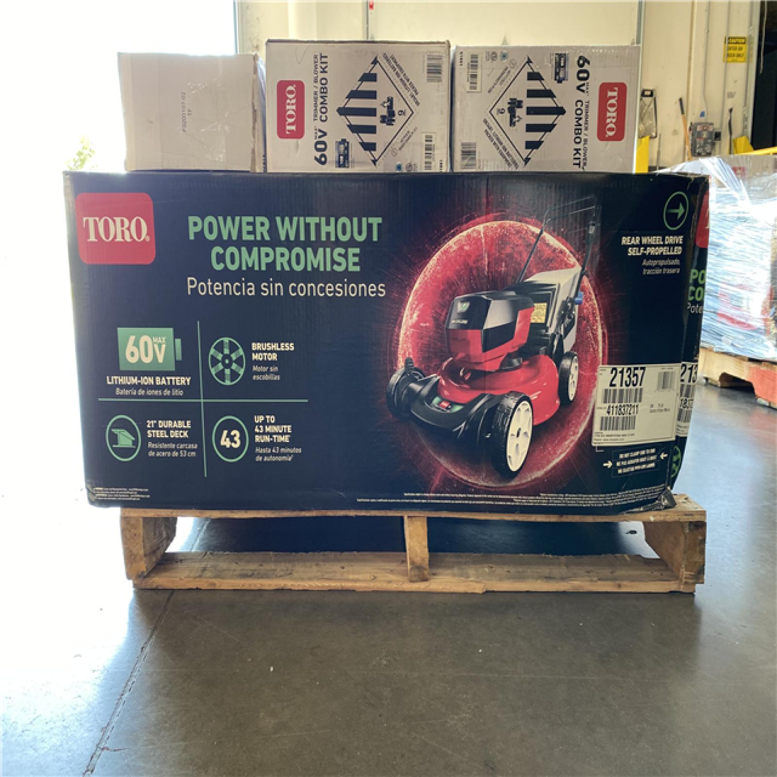 DALLAS LOCATION - NEW! TORO MIXED PALLET - (5 UNITS)