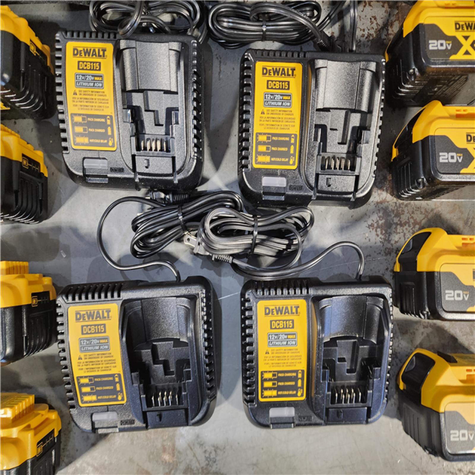 HOUSTON LOCATION - AS-IS (APPEARS LIKE NEW) (4) Dewalt-DCB246CK 20V MAX* Lithium Ion Starter Kit