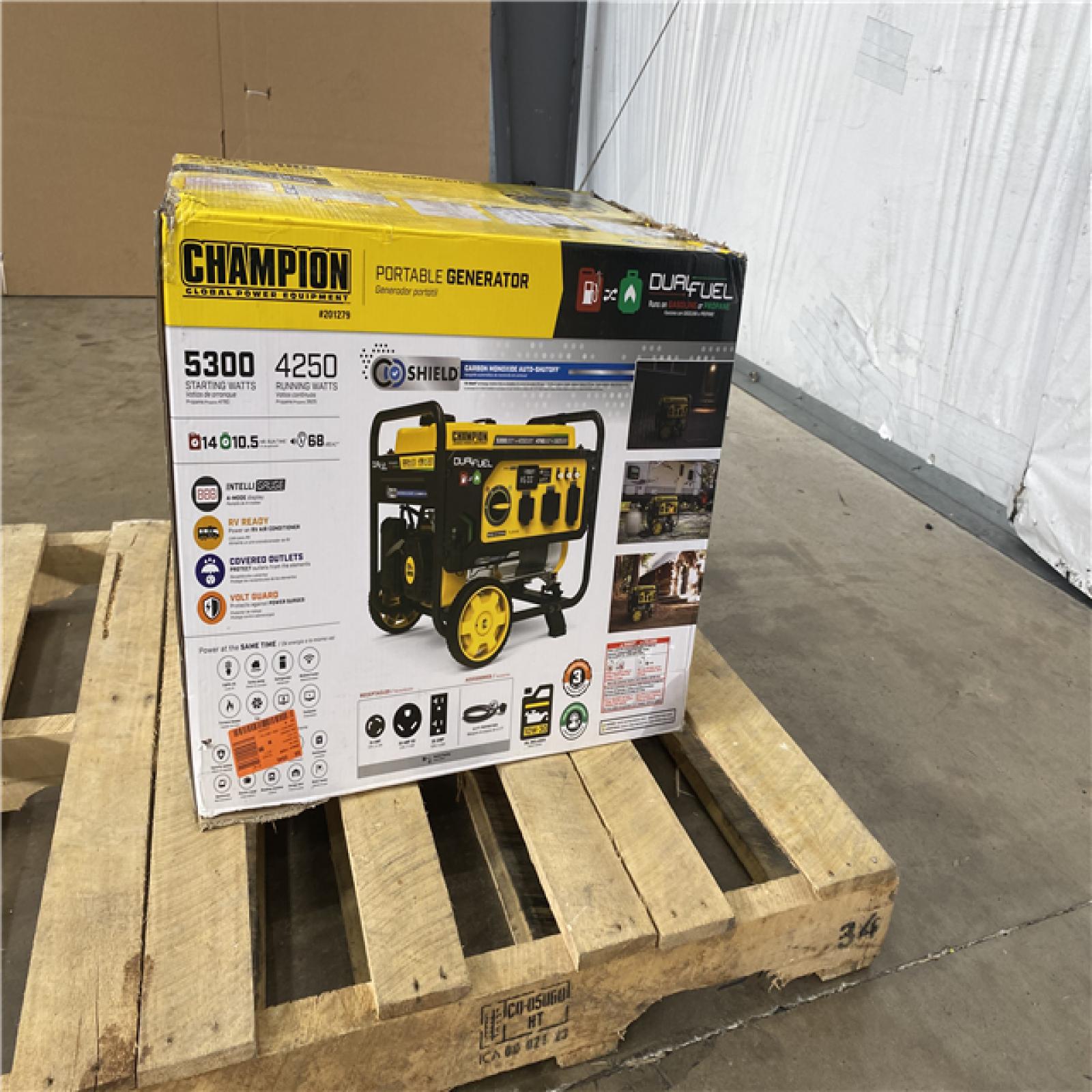 Houston Location - AS-IS Champion 4250 Running Watts Generator