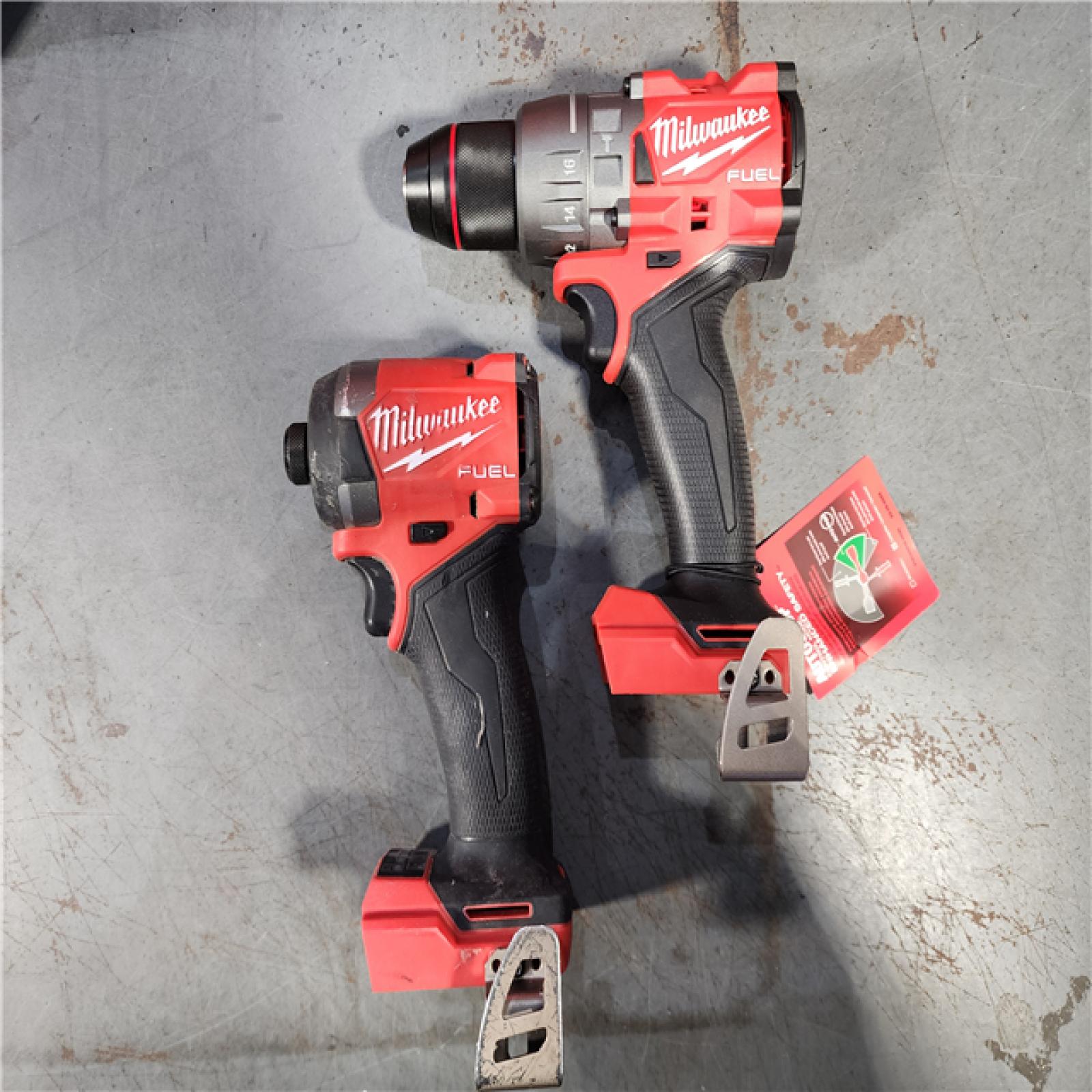 HOUSTON LOCATION - AS-IS Milwaukee M18 FUEL 18V Lithium-Ion Brushless Cordless Hammer Drill and Impact Driver Combo Kit (2-Tool) with 2 Batteries