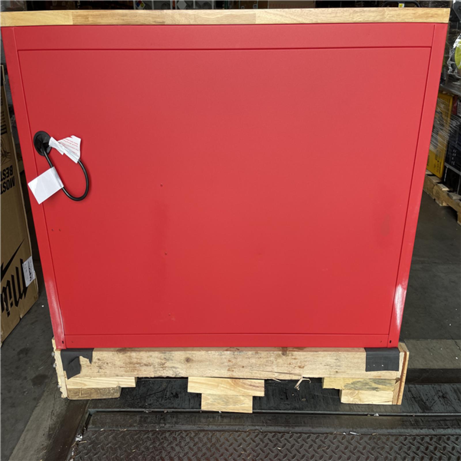 DALLAS LOCATION - Milwaukee Tool Storage 52 in. W Heavy Duty Red Mobile Workbench Cabinet