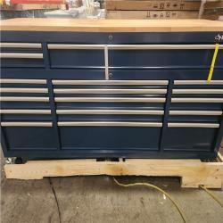 Phoenix Location Husky Tool Storage 72 in. W Standard Duty Gloss Blue Mobile Workbench Tool Chest