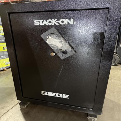 California AS-IS Stack-On Siege Fireproof Electronic Gun Safe, Black: Appears in Excellent Condition