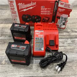 AS-IS Milwaukee M18 18-Volt Lithium-Ion XC Starter Kit with Two 5.0Ah Batteries / Charger (48-59-1852B)