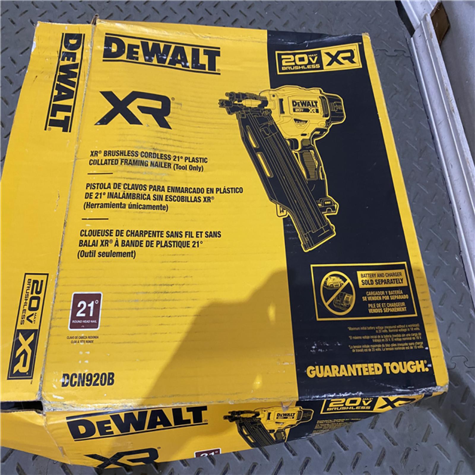 Houston location AS-IS DEWALT 20-Volt 21Â° Cordless Framing Nailer (Tool-Only)