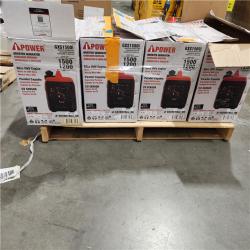 Dallas Location - As-Is A-iPower 1500-Watt Inverter Generator Lot Of 4)