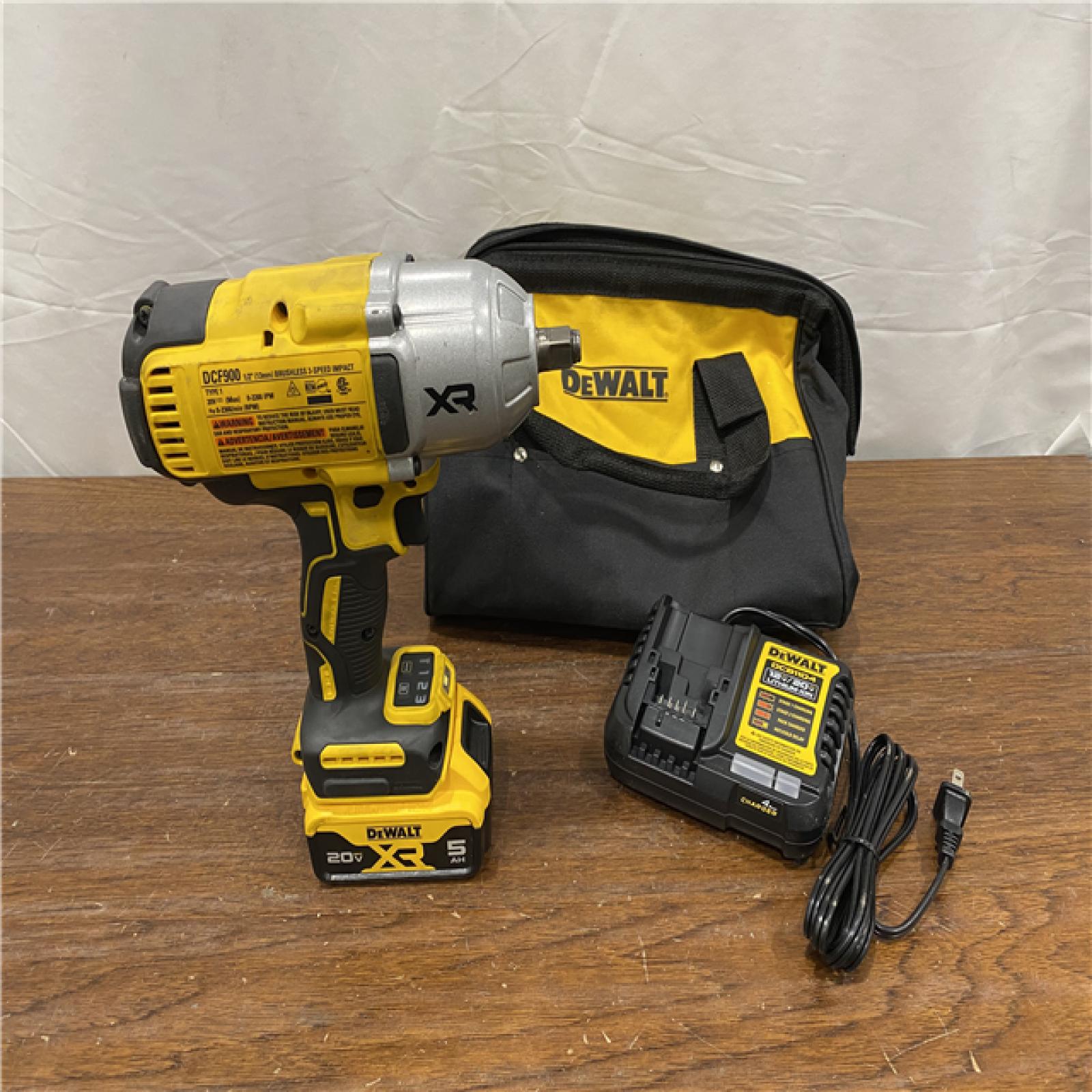 AS-IS DEWALT 20V MAX XR 1/2 High Torque Impact Wrench with Hog Ring Anvil