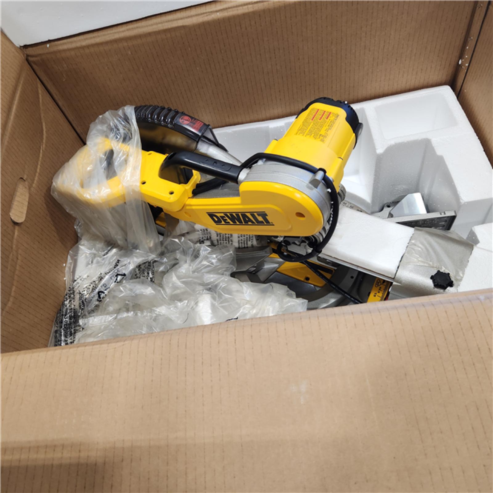 AS-IS15 Amp Corded 12 in. Double Bevel Sliding Compound Miter Saw, Blade Wrench and Material Clamp