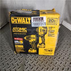 HOUSTON LOCATION - AS-IS (APPEARS LIKE NEW) ATOMIC 20-Volt MAX Lithium-Ion Cordless Combo Kit (2-Tool) with (2) 2.0Ah Batteries, Charger and Bag