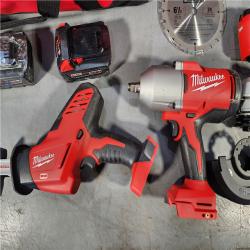 HOUSTON LOCATION - AS-IS M18 18-Volt Lithium-Ion Cordless Combo Kit (9-Tool) with (2) Batteries, Charger, and Tool Bag