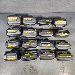 HOUSTON LOCATION - AS-IS RYOBI BATTERY PACK QTY - 16