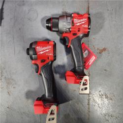 HOUSTON LOCATION - AS-IS (APPEARS LIKE NEW) Milwaukee M18 FUEL 18V Lithium-Ion Brushless Cordless Hammer Drill and Impact Driver Combo Kit (2-Tool) with 2 Batteries