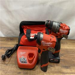 AS IS Milwaukee 2497-22 M12 Hammer Drill and Impact Combo