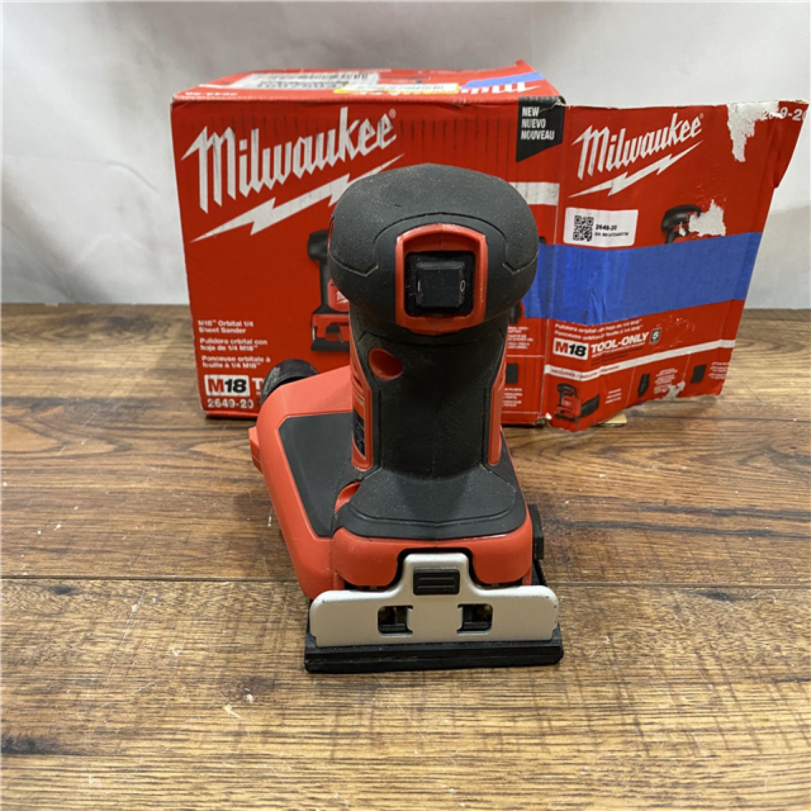 AS IS Milwaukee 1/4 in. Sheet Sander (Tool-Only)