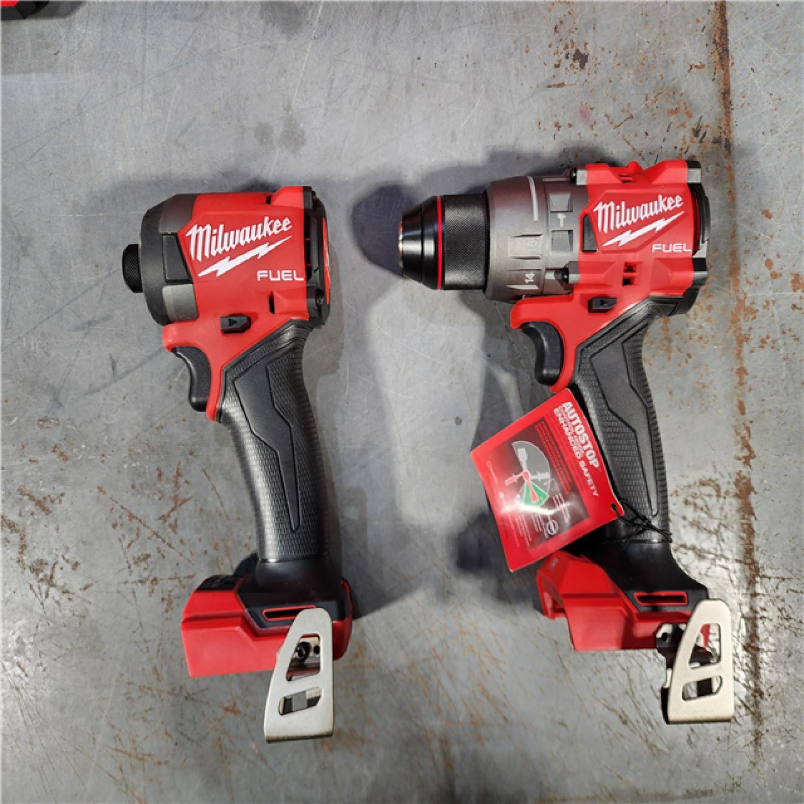 HOUSTON LOCATION - AS-IS (APPEARS LIKE NEW) Milwaukee M18 FUEL 18V Lithium-Ion Brushless Cordless Hammer Drill and Impact Driver Combo Kit (2-Tool) with 2 Batteries