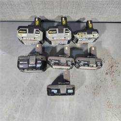 HOUSTON LOCATION - AS-IS RYOBI BATTERY PACK QTY - 20