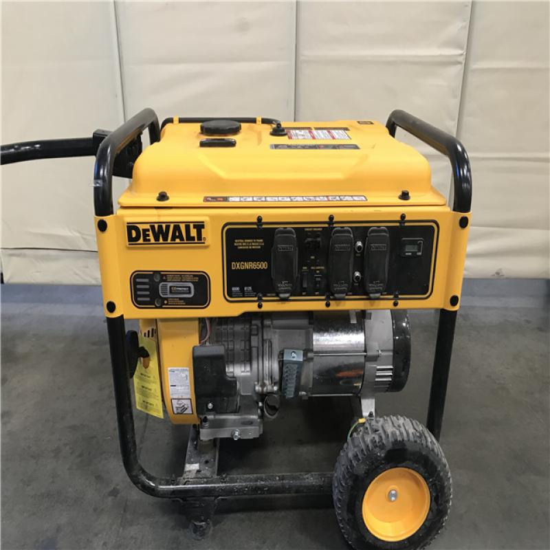 California AS IS DeWalt 6500 Watt Gas Powered Portable Generator