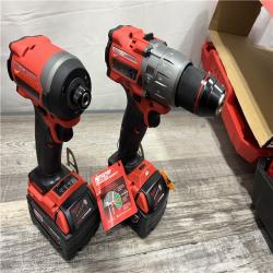 AS-IS Milwaukee M18 FUEL 18V Lithium-Ion Brushless Cordless Hammer Drill and Impact Driver Combo Kit (2-Tool) with 2 Batteries