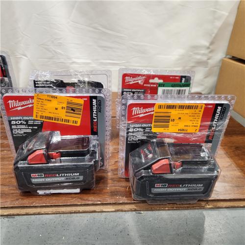 AS-IS Milwaukee M18 18-Volt Lithium-Ion HIGH OUTPUT XC 8.0Ah Battery (4PACK)