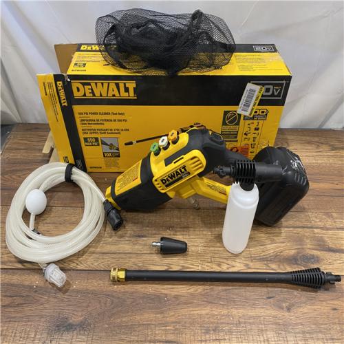 AS IS Dewalt 20V 550 PSI  1 GPM Cordless Power Cleaner W/ 4 Nozzles Tool-Only DCPW550B