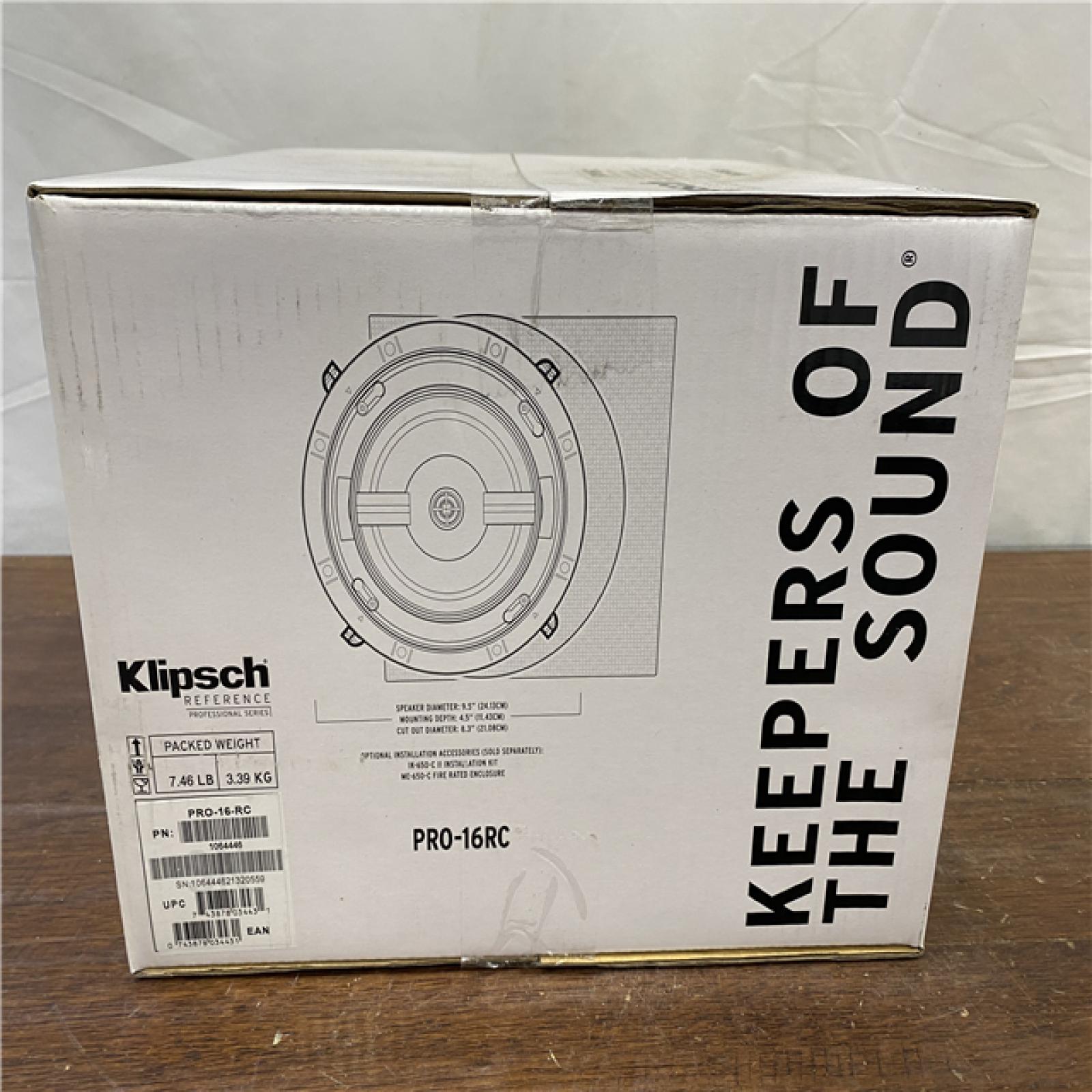 NEW! Klipsch PRO-16-RC in-Ceiling Speaker