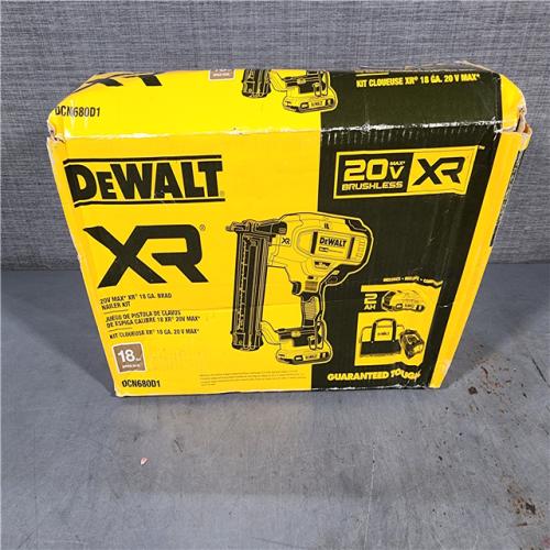 HOUSTON LOCATION - AS-IS DEWALT 20V MAX XR 18 Gauge Brad Nailer Kit