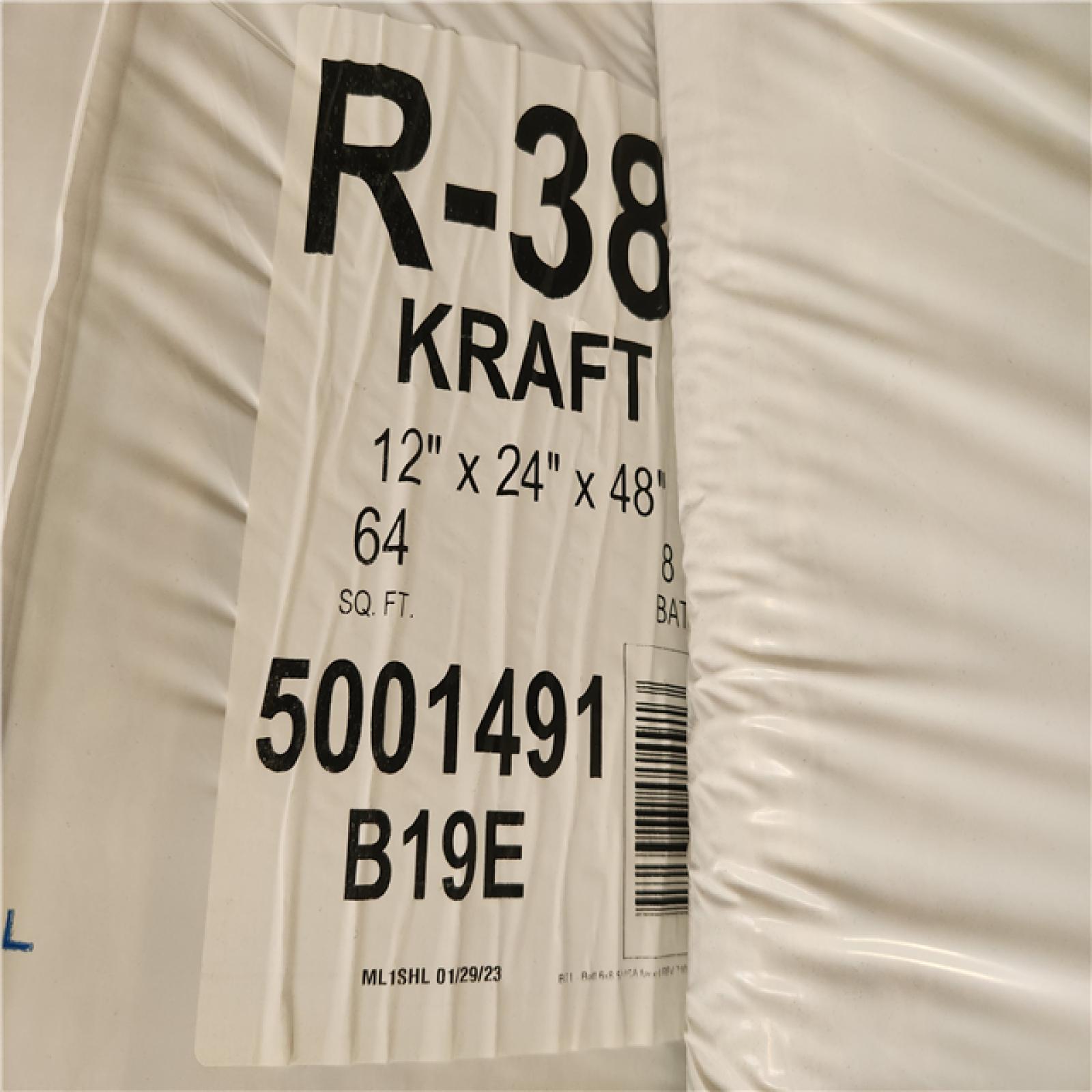 Phoenix Location Knauf Insulation R-38 EcoBatt Kraft Faced Fiberglass Insulation Batt 24 in. x 48 in. x 12 in. (16-Bags 1024 Sq/Ft)