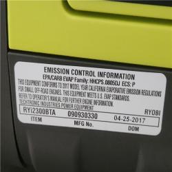 Phoenix Location NEW RYOBI 2,300-Watt Recoil Start Bluetooth Super Quiet Gasoline Powered Digital Inverter Generator with CO Shutdown Sensor