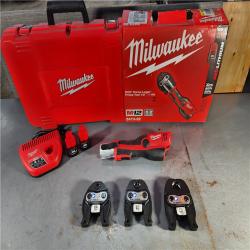 HOUSTON LOCATION - AS-IS (APPEARS LIKE NEW) Milwaukee M12 Force Logic Press Tool 1/2 in. to 1 in. Kit