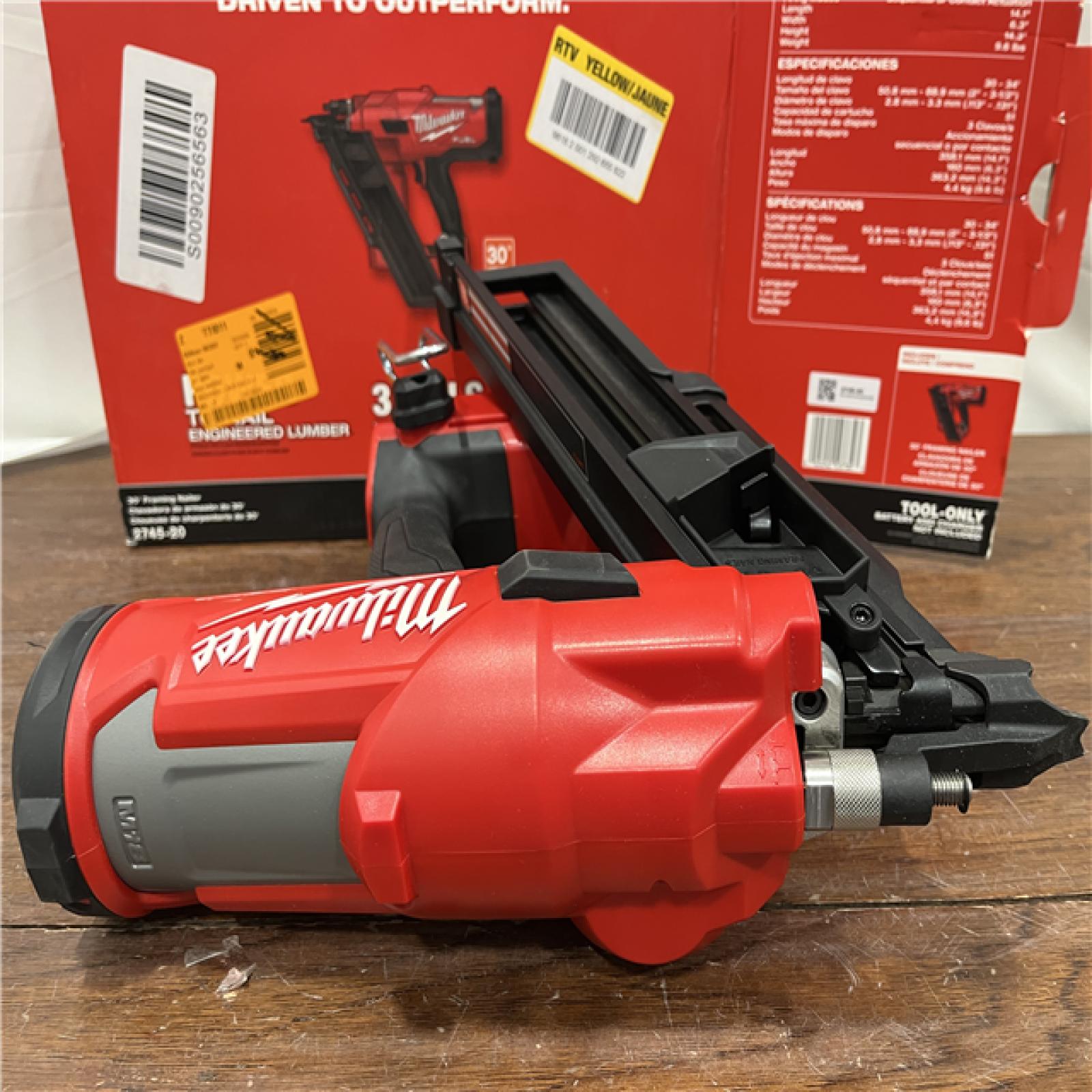 AS-ISMilwaukee M18 FUEL 30 Degree Framing Nailer